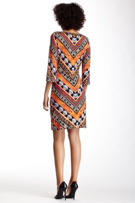 ECI Abstract Boatneck Dress
