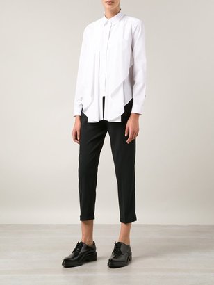 Viktor & Rolf asymmetrical frill shirt - women - Cotton - 42
