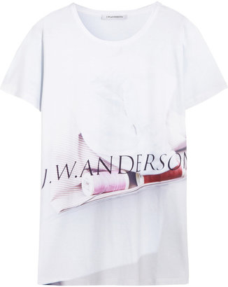 J.W.Anderson Backstage printed cotton-jersey T-shirt