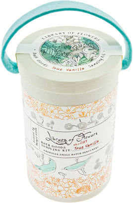 Library of Flowers True Vanilla Field Bath Goods Sampling Kit