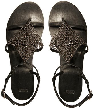 ASOS FLOOD LIGHT Leather Flat Sandals