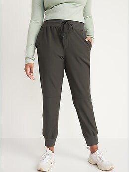 High-Waisted StretchTech Cropped Taper Pants for Women