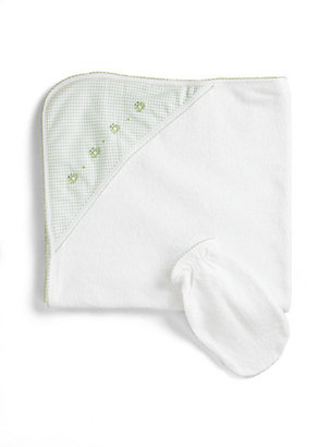 Kissy Kissy Infant's Hooded Towel with Green Frogs