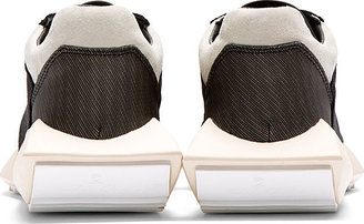 Rick Owens Black & White Sculpted Sole adidas Edition Sneakers