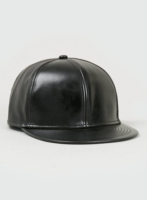 Topman Richie Culver Leather Look Snapback CAP