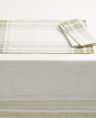 Homewear Table Linens, Metallic Shimmer Plaid 60" x 84" Tablecloth