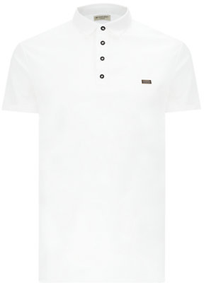 Burberry Double-Weave Piqué Cotton Polo Shirt