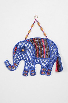 Urban Outfitters Magical Thinking Macrame Elephant Wall Art