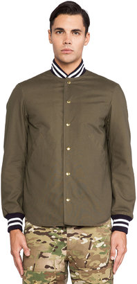 Mark McNairy New Amsterdam Shirt Tail Varsity Jacket