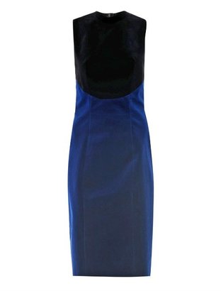 Christopher Kane Bi-colour velvet dress