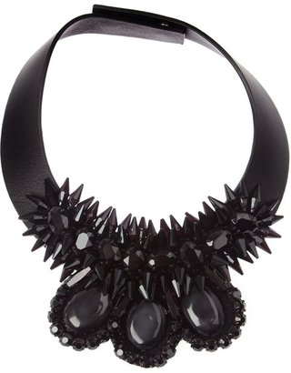 Marni crystal collar necklace