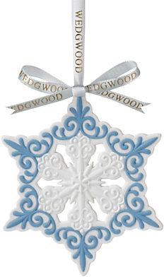 Wedgwood Pierced Snowflake Decoration