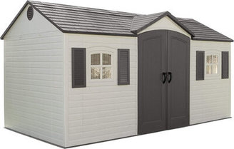 Lifetime 15 Ft. x 8 Ft. High-Density Polyethylene (Plastic) Outdoor Storage Shed with Steel-Reinforced Construction