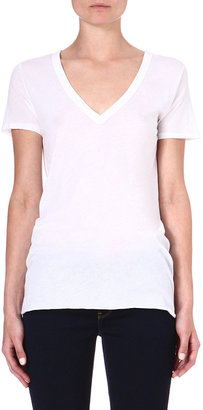 Enza Costa V-neck cotton t-shirt