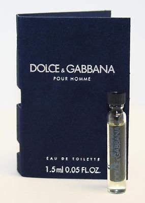 Dolce & Gabbana New In Card Pour Homme EDT Vial For Men 1.5ml 0.05 oz