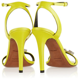 Proenza Schouler Embellished neon leather sandals