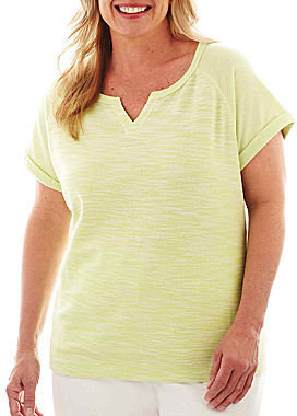 JCPenney Made For Life Short-Sleeve Sweatshirt - Plus