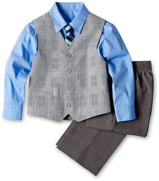 JCPenney Rydal Glen Plaid Vest, Shirt, Pants and Tie Set - Boys 12m-24m