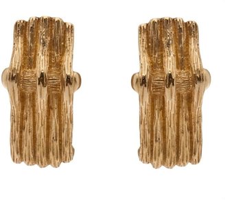 Christian Dior Textured claw earrings