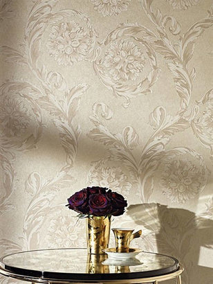 Versace Creamy Barocco Wallpaper