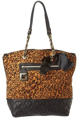 Betsey Johnson Will You Be Mine Tote (Leopard) - Bags and Luggage