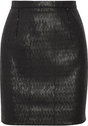 Saint Laurent Sequined crepe mini skirt