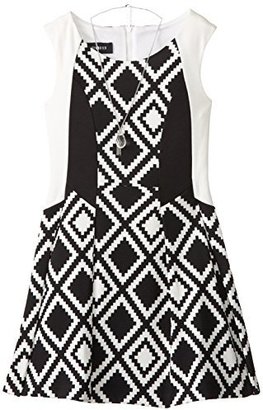 Amy Byer Big Girls' Sleeveless Dress with Side Piecing