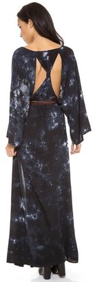 Blu Moon Open Back Kimono Dress
