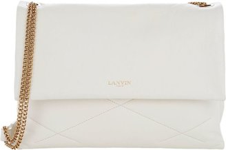 Lanvin Quilted Sugar Shoulder Bag-White
