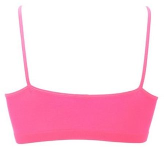 Charlotte Russe Neon Caged Strappy Seamless Bralette