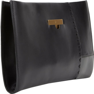 The Row Topstitched Clutch