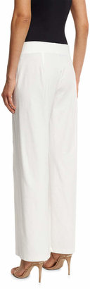 Eileen Fisher Petite Wide-Leg Stretch-Crepe Pants