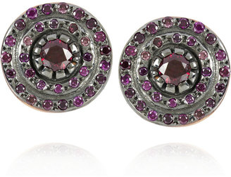 Ileana Makri Solitaire Stud 18-karat rose gold diamond earrings
