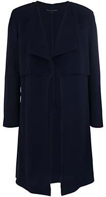 French Connection Ziggy Drape Coat, Nocturnal