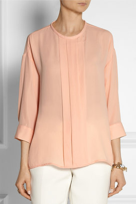 By Malene Birger Agathe pleated crepe top