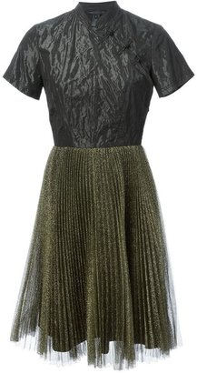 Marc by Marc Jacobs Mao collar pleated dress