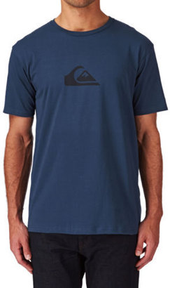 Quiksilver Ss Basic Tee Logo P1  Mens  T-Shirt - Washed Navy