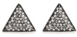 Nobrand 'Emergence' triangle crystal earrings
