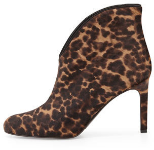 LK Bennett Dorina Leopard-Print Fur Ankle Boot