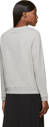 Richard Nicoll Grey Square Foil Sweatshirt