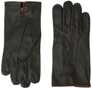 Paul Smith Men's Vintage Multi Stripe Piping Gloves Black