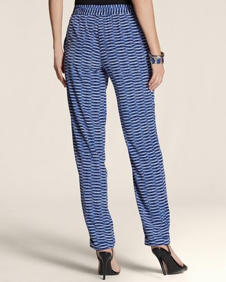 Chico's Blurred Between The Lines Pull-On Ankle Pants