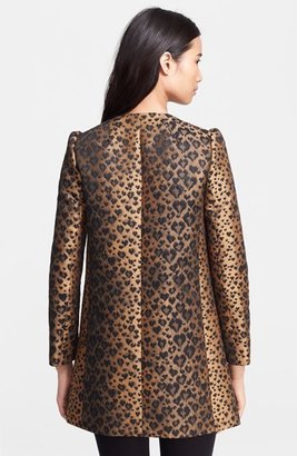 RED Valentino Leopard Jacquard Coat
