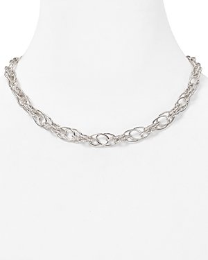 T Tahari Textured Chain Necklace, 18