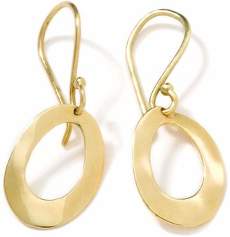 Ippolita 18k Gold Wavy Oval Earrings