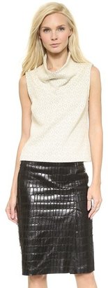 Yigal Azrouel Cut25 by Oversized Turtleneck Top