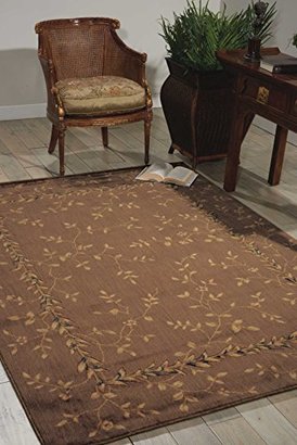Nourison Somerset (ST04) Khaki Rectangle Area Rug, 5-Feet 3-Inches by 7-Feet 5-Inches (5'3" x 7'5")