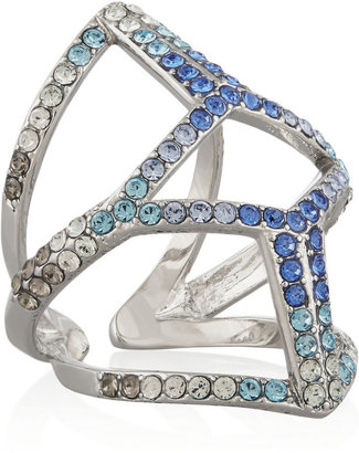Eddie Borgo Edie silver-tone crystal ring