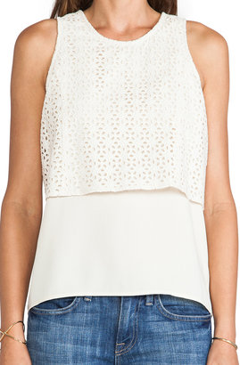 MM Couture by Miss Me Lace Overlay Tank