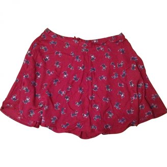 Urban Outfitters Red Viscose Skirt
